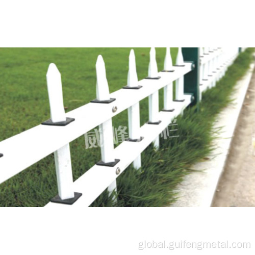 Pvc Fence Guardrail PVC plastic steel amusement facility isolation fence Factory
